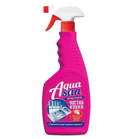 Средство для удаления жира на кухне AQUASAN Средство чистящее жидкое 