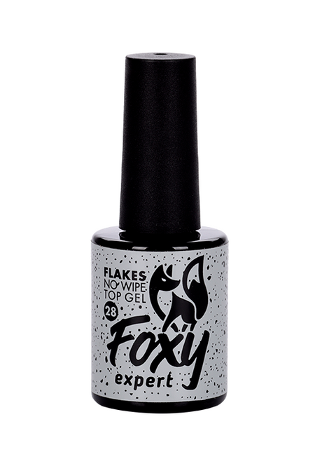 Топ FOXY EXPERT FLAKES глянц б/липк слоя с черными хлопьями 10 мл букварь 200х258 глянц ламин офсет