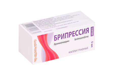 Брипрессия 2 мг/мл, 5 мл, капли глазные