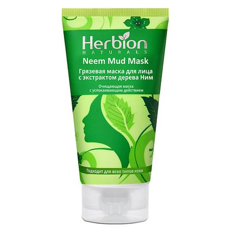 Маска для лица HERBION Грязевая маска для лица с экстрактом дерева Ним леденцы мятные без сахара herbion pakistan хербион пакистан 2 5г 25шт