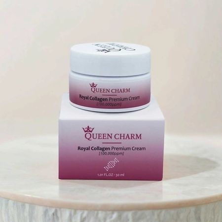 Крем для лица QUEEN CHARM Крем для лица с коллагеном 10% сыворотка для лица queen charm ампульная сыворотка для лица с зелёным чаем и центеллой азиатской