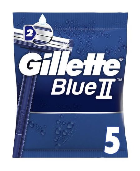 Gillette Blue II 5 foxbc лезвия для строгальных станков dewalt dw735 dw735x   из 3 шт