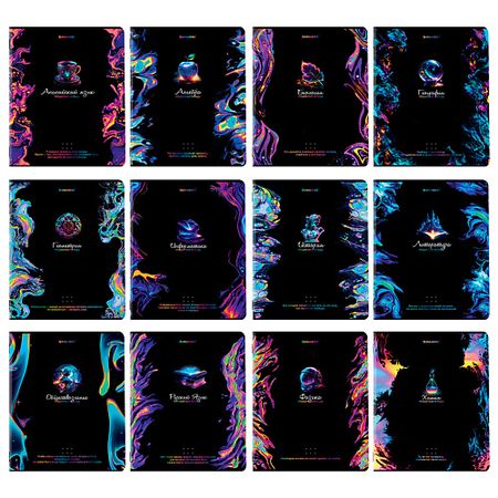 Тетрадь BRAUBERG Тетради предметные комплект BLUR пустые стеклянные предметные стекла huiley 25x76 мм