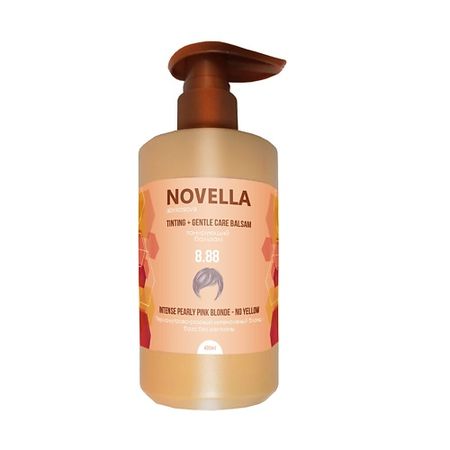 Бальзам оттеночный NOVELLA ABRIKOSOVA Бальзам оттеночный NO YELLOW Перламутрово - розовый интенсивный блонд