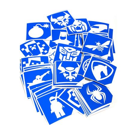 Трафарет для тату KILDIMIA Набор трафаретов для блеск тату трафаретов для росписи joy enlife