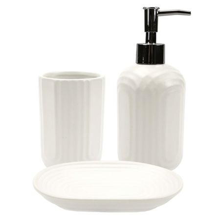 Набор для ванны ND PLAY Набор для ванны «Style» (диспенсер, стакан, мыльница) хвостовое крыло для bmw 3 серии g20 320i 330d 330e 330i m340i m 340d g80 m3 2019 2023 psm style задний спойлер на крышу автомобильные аксессуары