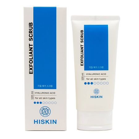 Скраб для лица HISKIN Скраб-эксфолиант для умывания с Гиалуроновой кислотой пенка для умывания hada labo gokujyun с супер гиалуроновой кислотой 160 мл