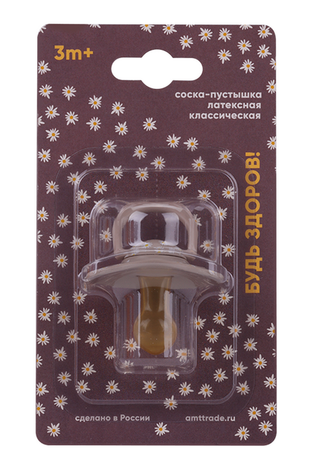 Соска-пустышка Будь здоров латекс (с 3 мес), (Л0006)