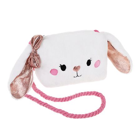 Мягкая игрушка FLUFFY FAMILY Сумочка плюшевая через плечо Зайчик maxgoods парчовая сумочка для украшений