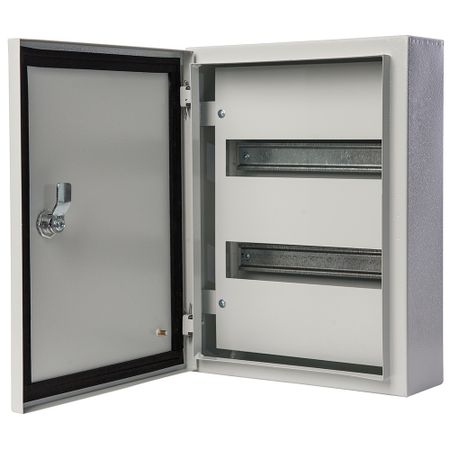 Щит распределительный навесной Dekraft ЩРН-24 металлический IP54 400х300х120 мм 24 модуля с замком