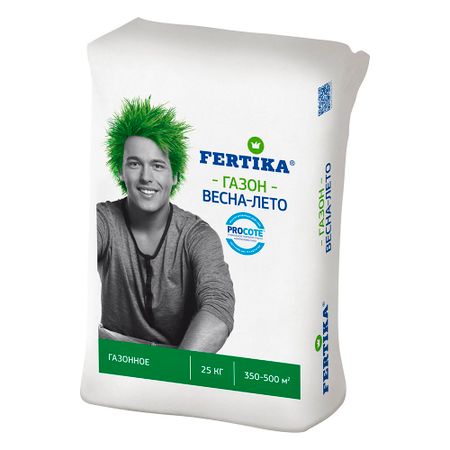 Удобрение минеральное сухое гранулированное Тукосмесь Газонное Весна-Лето Fertika 25 кг