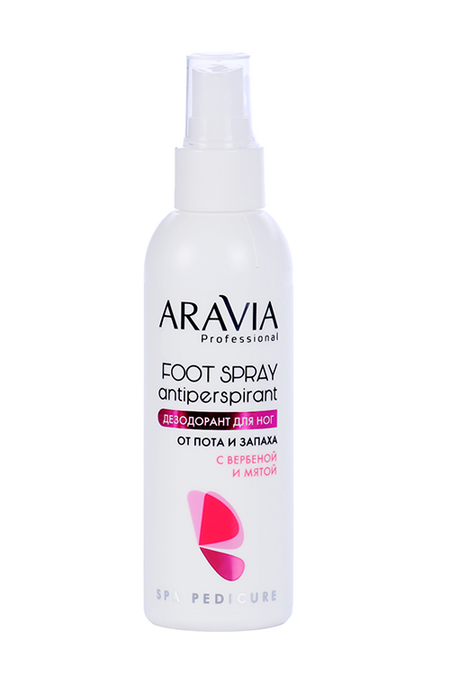 Дезодорант ARAVIA Professional Foot Spray Antiperspirant с вербеной/мятой д/ног, 150 мл