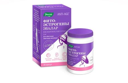 Фитоэстрогены Эвалар, 0,25 мг, 30 шт, капсулы
