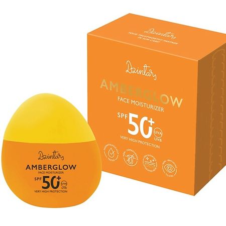 Солнцезащитный крем для лица DZINTARS Увлажняющий крем для лица SPF 50+ Amberglow