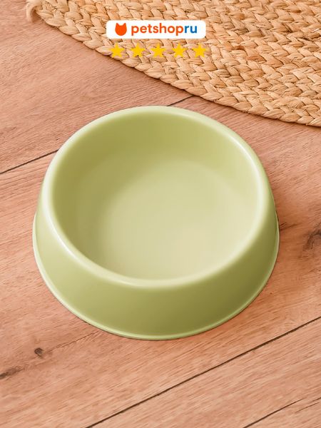 Для котят PETSHOP Миска пластиковая, 550 мл., зеленая (550 мл)