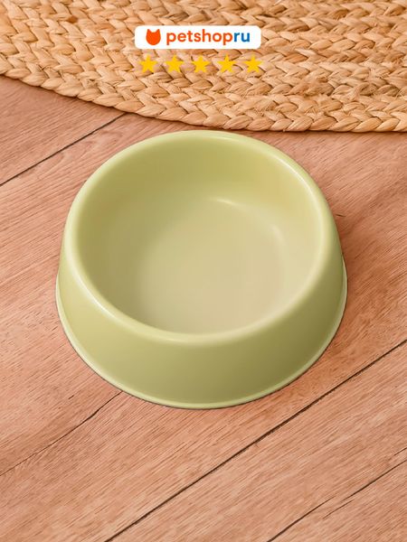 Кошки PETSHOP Миска пластиковая, 450 мл., зеленая (450 мл)