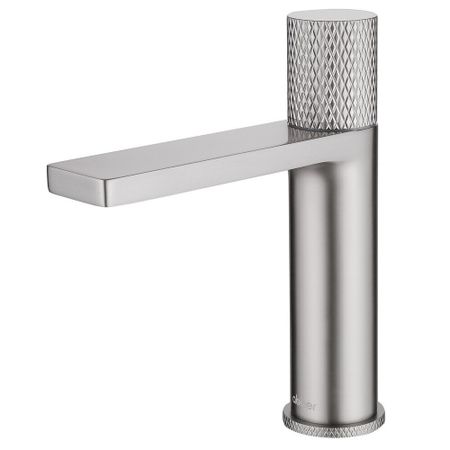 Смеситель для раковины Abber Rund сатин поворотный переключатель (AF8710SP)