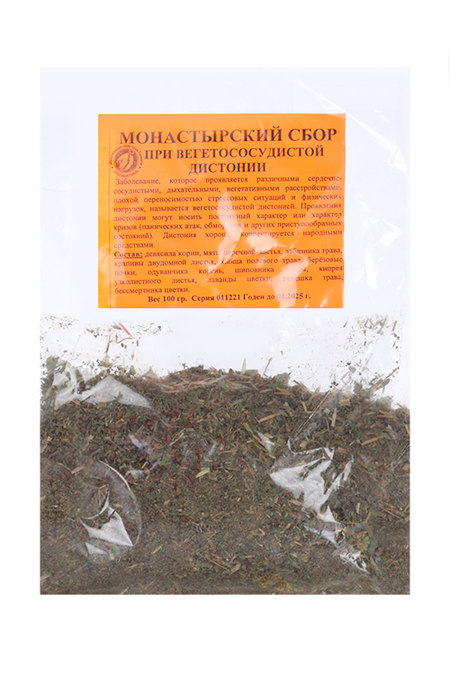 Сбор Монастырский при вегетососудистой дистонии, 100 г