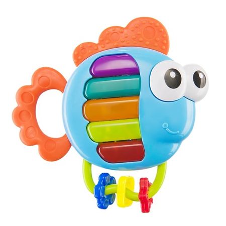 Погремушка HAPPY BABY Музыкальная игрушка PIANO FISH наггетсы рыбные vici fish day в золотистой корочке 350 г