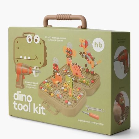Набор детский HAPPY BABY Конструктор игрушка DINO TOOL KIT «ДИНО ТУЛ КИТ» lumintop tool aaa фонарик