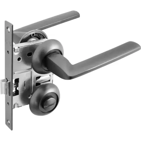 Дверные ручки Punto Spline с запиранием комплект цвет графит