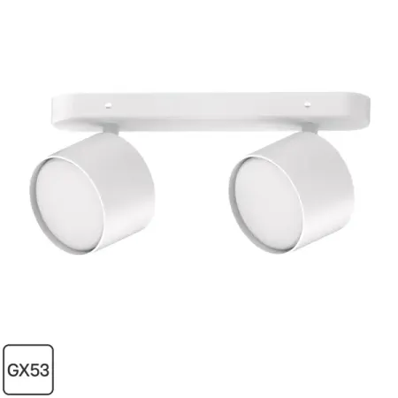 Спот поворотный под лампу Feron ML212 2 лампы GX53 цвет белый