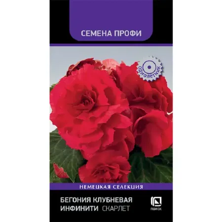 Семена цветов бегония клубневая Инфинити Скарлет 7 шт