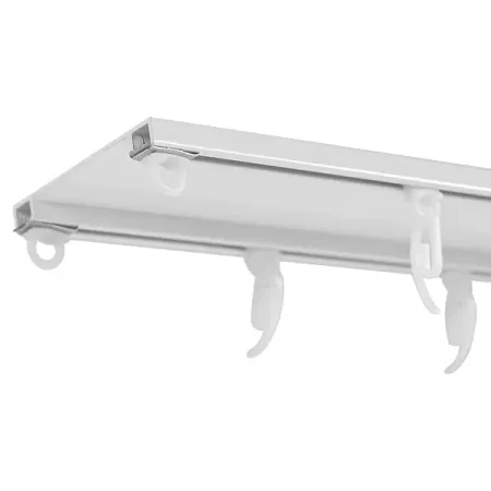 Карниз двухрядный KREAFORTA Base 240 см алюминий