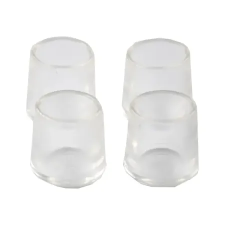 Заглушка на мебельную ножку KONSENSA 12 мм круглые пластик цвет прозрачный 4 шт.