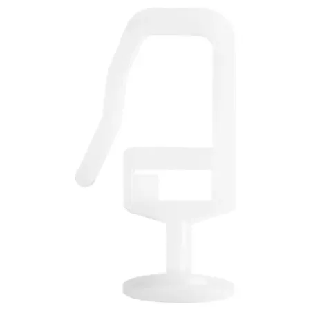 Крючок для штор Base 2.9 см цвет белый 50 шт.