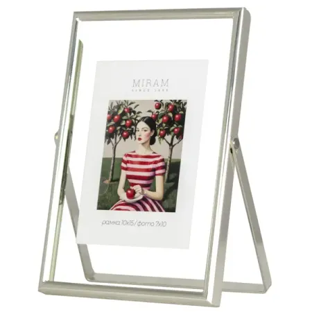 Рамка без паспарту Мирам 10x15 см цвет серебряный миниатюрные искусственные ы шелковые   серебряный   из 12 штук