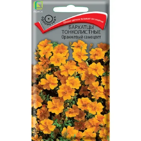 Семена цветов бархатцы тонколистные Оранжевый самоцвет