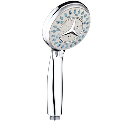 Лейка для душа РМС d85 мм 3 режима без шланга пластик хром (LE19)