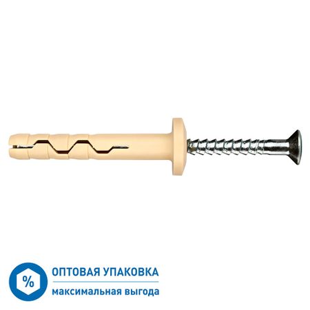 Дюбель-гвоздь Hard-Fix PDG F 6x40 мм грибовидная манжета нейлон (2200 шт.)