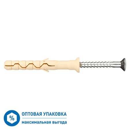 Дюбель-гвоздь Hard-Fix PDG UK 6x60 мм потайная манжета нейлон (1700 шт.)