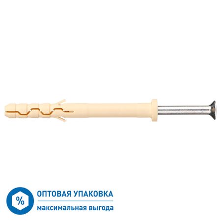 Дюбель-гвоздь Hard-Fix PDG LK 6x60 мм цилиндрическая манжета нейлон (1700 шт.)