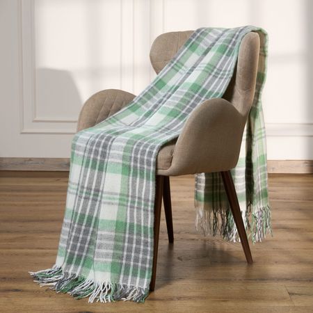 Плед Вернаго/Vernago, зеленый зеленый диоптаз qianchuan