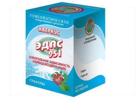 Кверкус Эдас-951, 20 г, гранулы гомеопатические