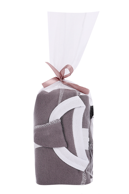 Набор Мьельк пеленка-кокон/шапочка/антицарапки Фог серый