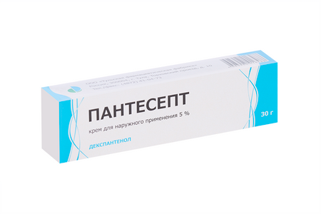 Пантесепт Декспантенол 5%, 30 г, крем для наружного применения