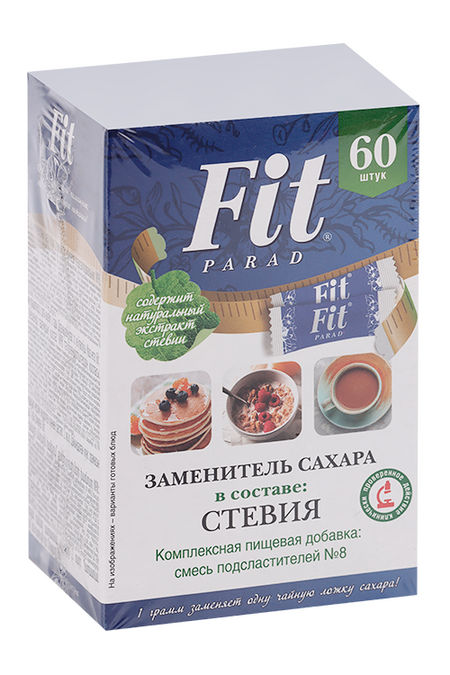 Заменитель сахара ФитПарад №8, 60 г, саше