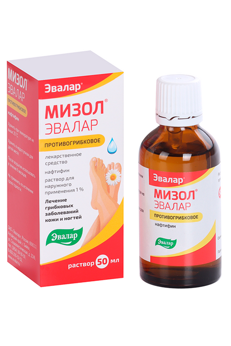 Мизол Эвалар 1%, 50 мл, раствор для наружного применения