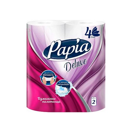 Бумажное полотенце PAPIA Deluxe Бумажные полотенца в рулоне 4 слоя китайские чайные полотенца