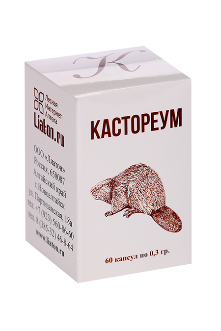 Экстракт Лиатон Кастореум (Бобровая струя), 0,3 г, 60 шт, капсулы
