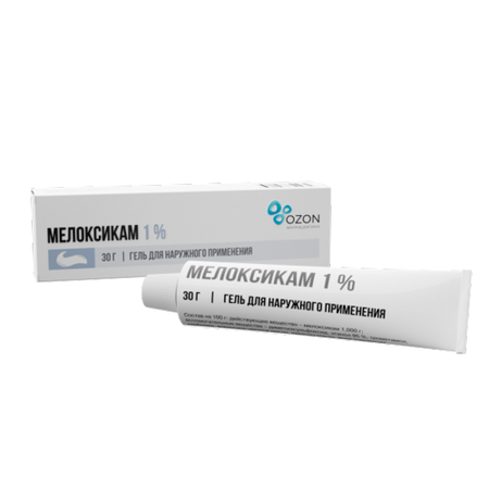 Мелоксикам 1%, 30 г, гель для наружного применения