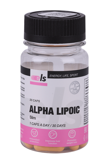 Альфа-липоевая кислота ELS, 400 мг, 30 шт, капсулы
