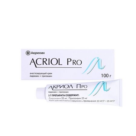 Акриол Про 25 мг/г+25 мг/г, 100 г, крем для местного и наружного применения владислав валентинович стрелков судьбы местного значения