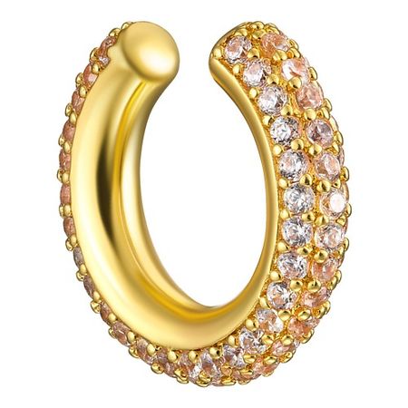 Серьги UVI JEWELLERY Серебристый кафф с россыпью прозрачных кристаллов déjà vu кафф plane pearl cuff gold