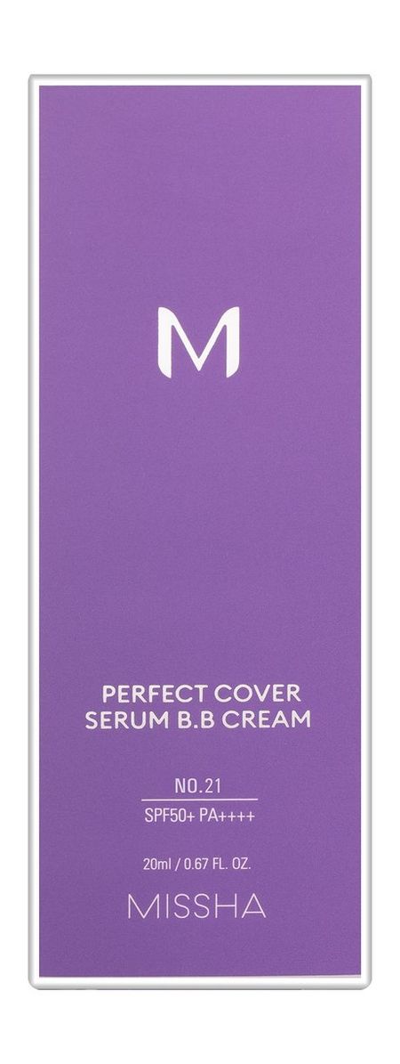 Missha Perfect Cover Serum B.B Cream SPF 50+ PA++++ иммунитет комплекс витамин с витамин d3 цинк селен overvit 60 шт капсулы