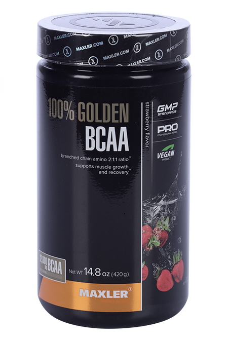 Golden BCAA 100% Maxler Strawberry, 420 г
